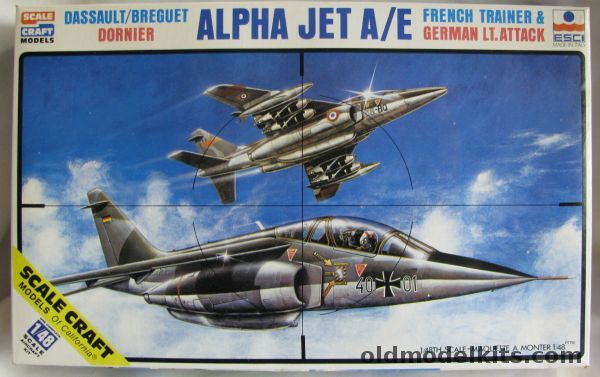 ESCI 1/48 Dassault / Breguet Dornier Alpha Jet A/E - Belgium / Luftwaffe / French Air Force, SC-4026 plastic model kit